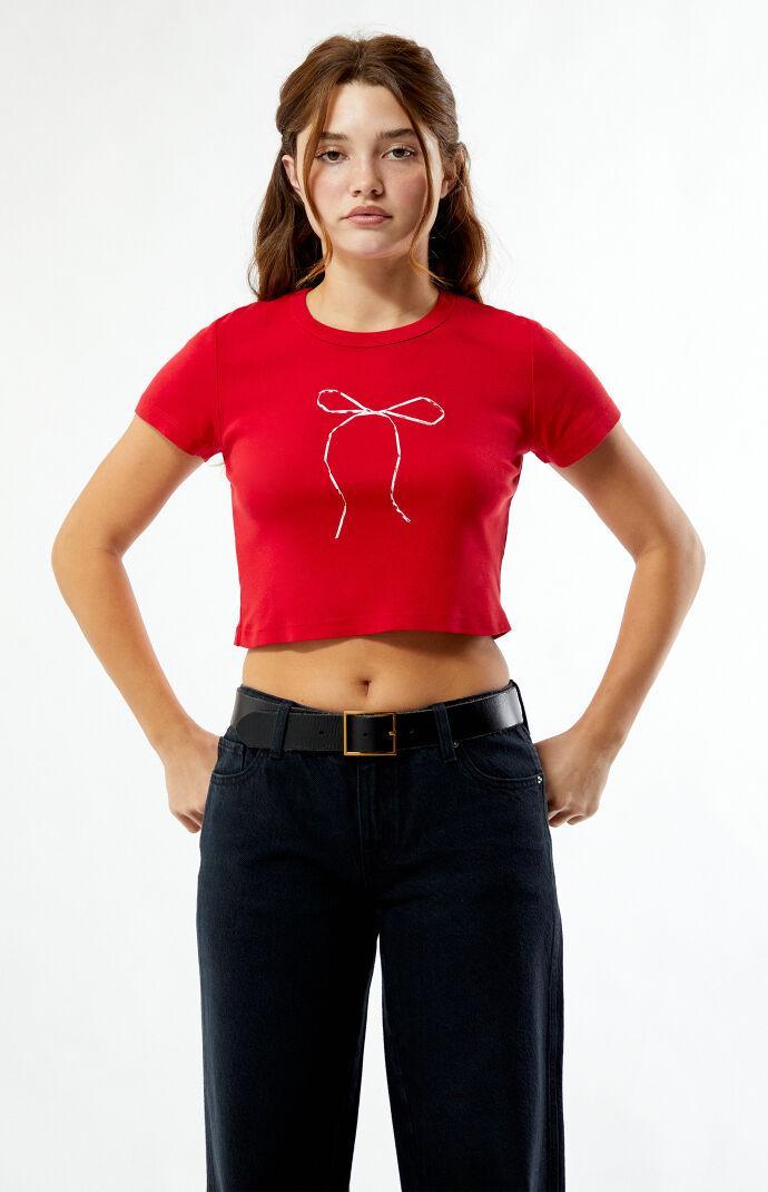 Women's Bow Baby T-Shirt Product Image