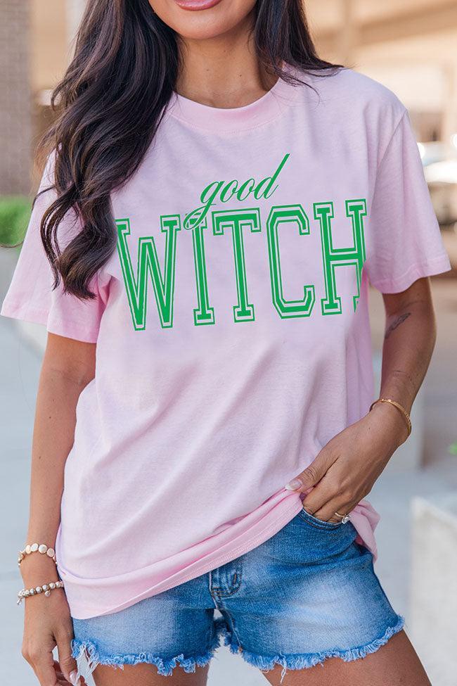 Good Witch Light Pink Oversized Graphic Tee Product Image