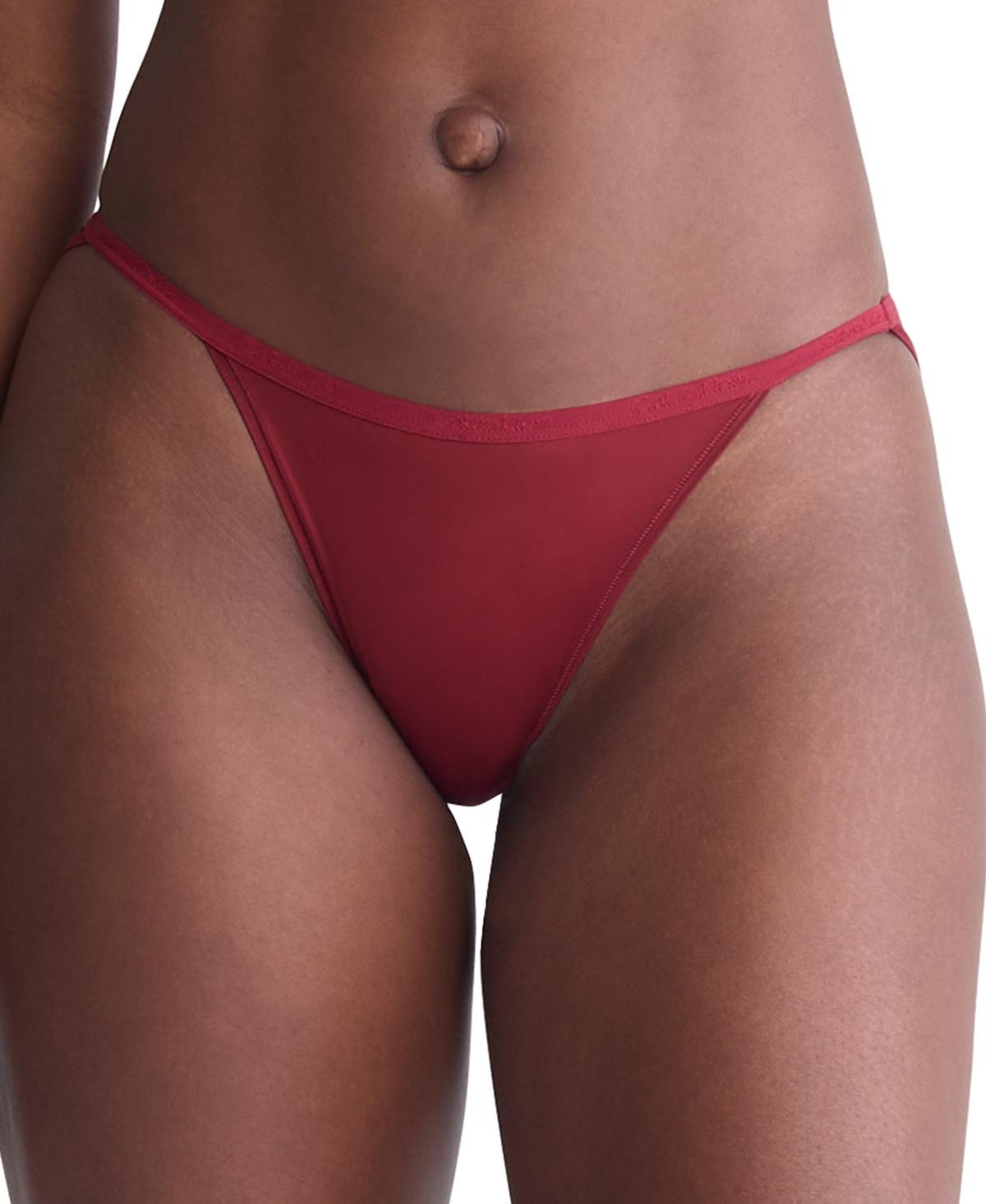 Calvin Klein Womens Ideal Micro String Bikini - Brown - S Product Image