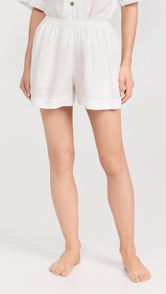 Eberjey Garment Dyed Linen Short Set | Shopbop Product Image