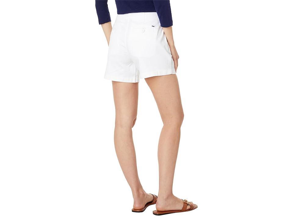 vineyard vines Herringbone Stretch Cotton Shorts Product Image