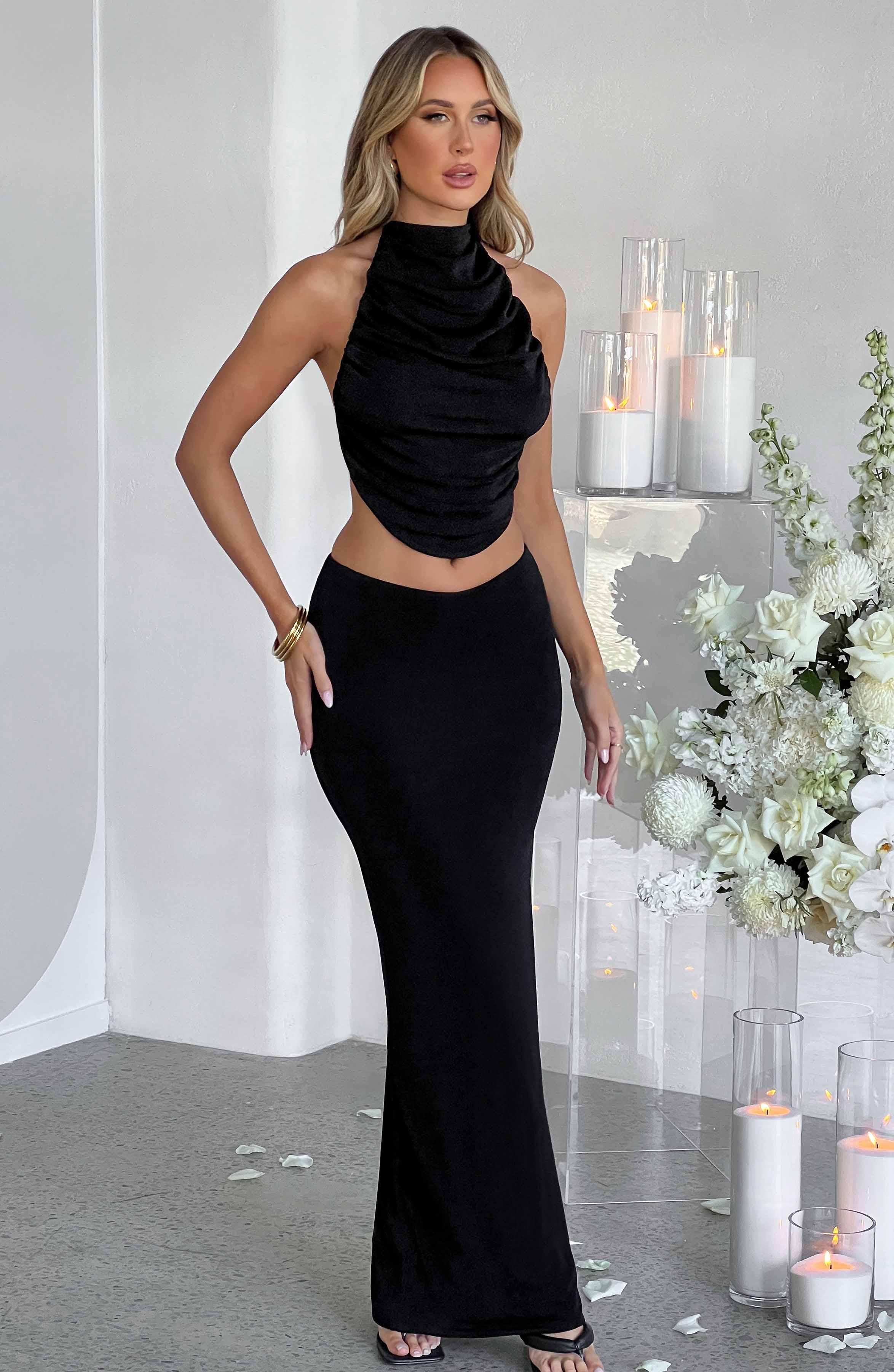 Fifi Maxi Skirt - Black Product Image