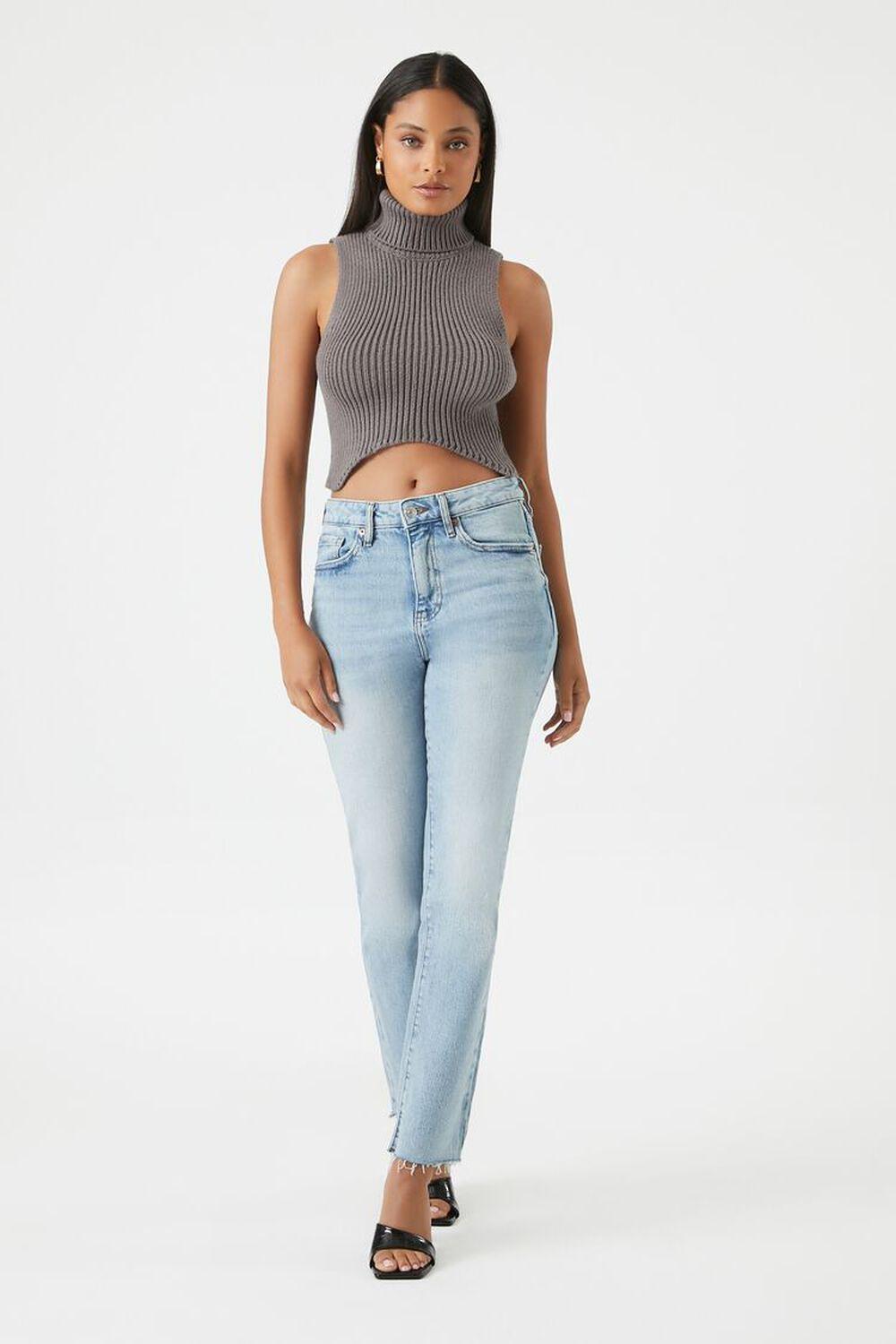 Sweater-Knit Turtleneck Crop Top | Forever 21 Product Image