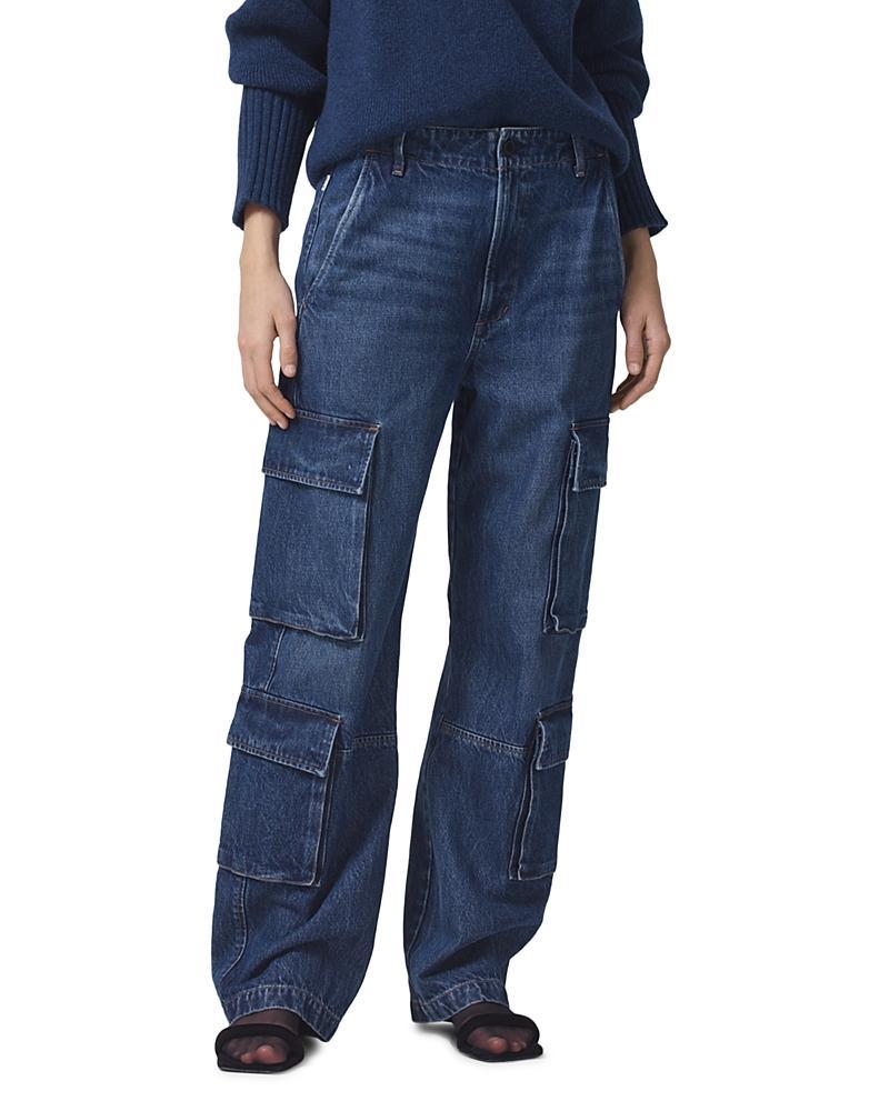 Citizens of Humanity Delena Cargo in Blue. Size 25, 31. Product Image