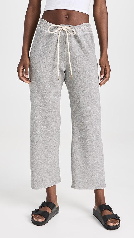 THE GREAT. The Wide Leg Cropped Sweatpants | Shopbop Product Image