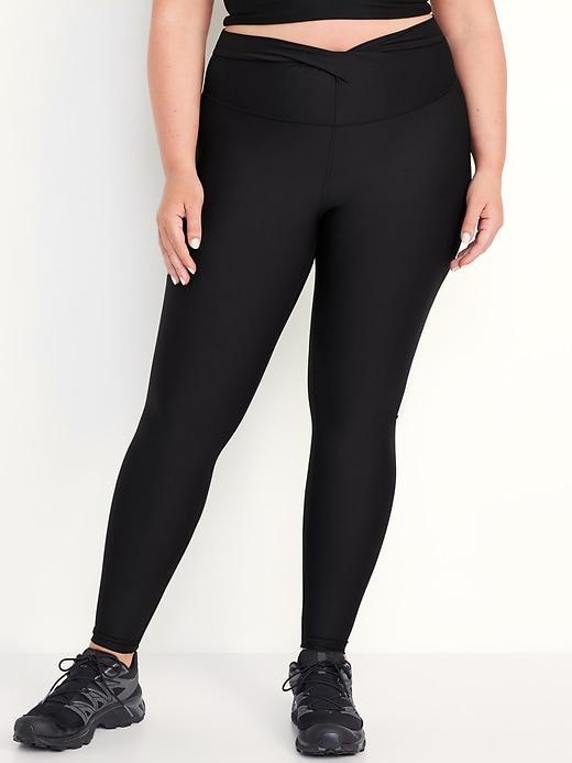 Extra High-Waisted PowerSoft Twist-Front Leggings Product Image