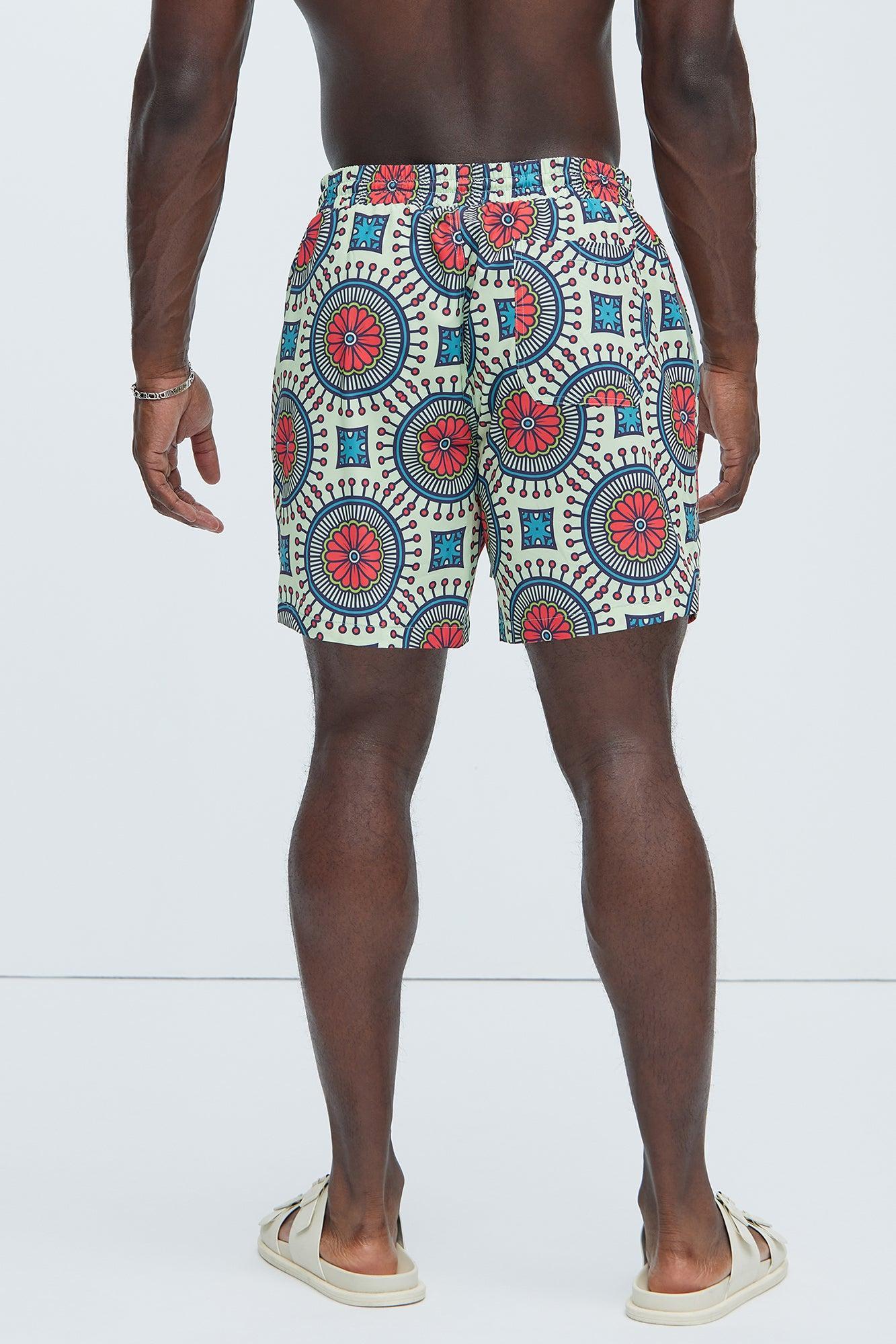 Keystone Geometric Swim Trunks - Multi Color Product Image