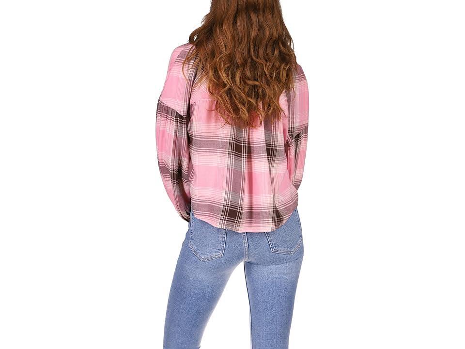 Sanctuary The Cabin Shirt (Peppermint Plaid) Women's Clothing Product Image