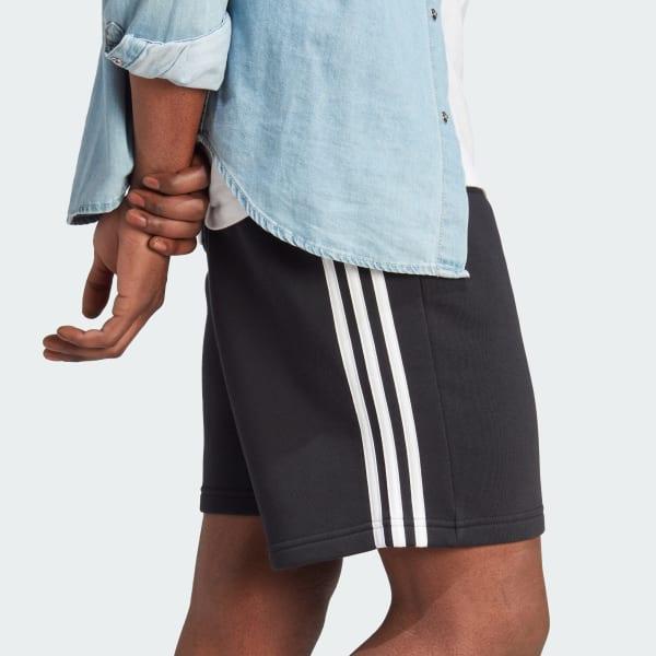 Essentials Fleece 3-Stripes Shorts Product Image