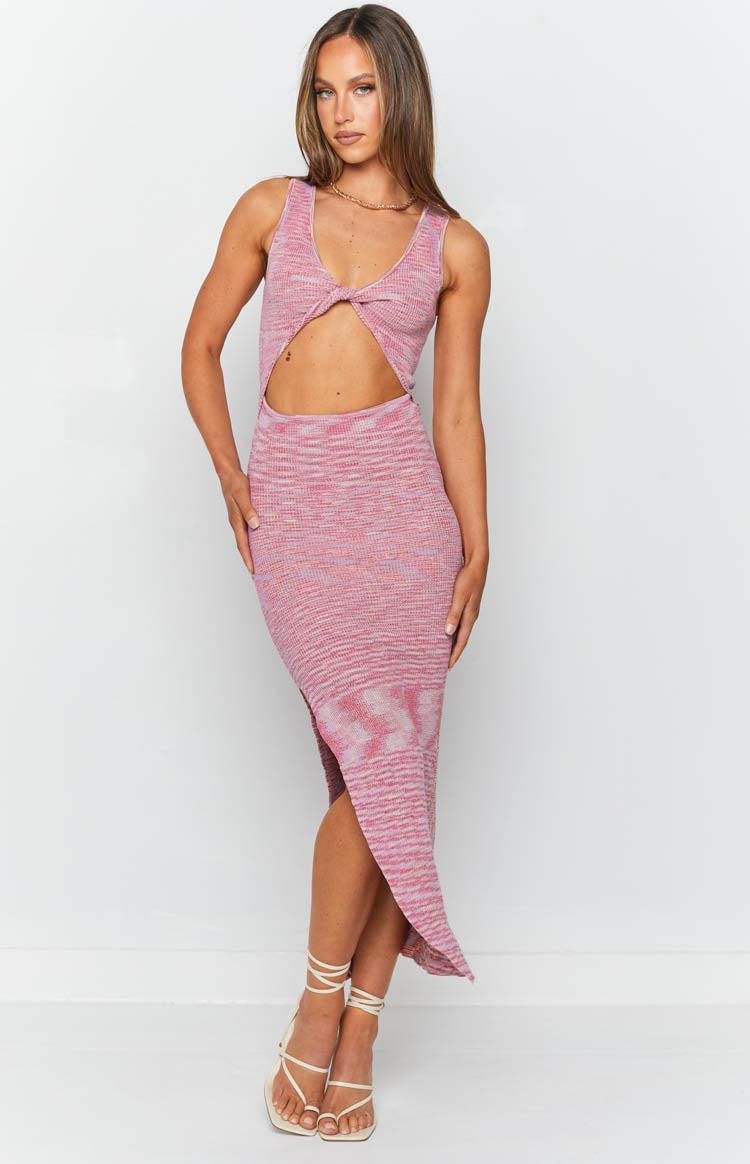 Ravenna Cut Out Maxi Dress Pink Product Image