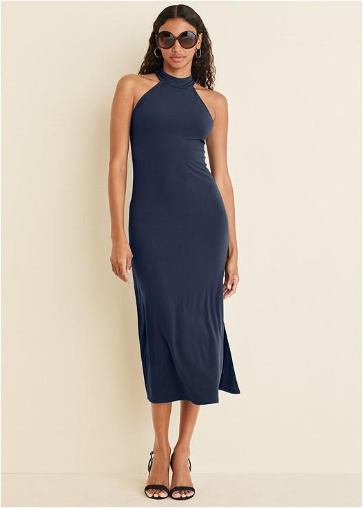 High Neck Midi Dress Product Image