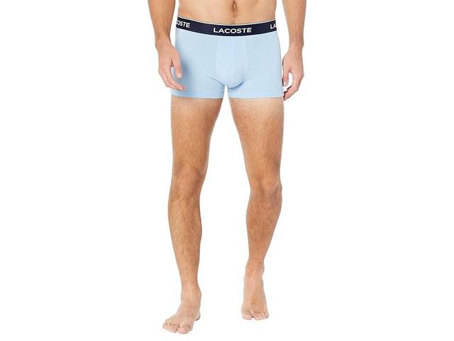 Lacoste Trunks 3-Pack Casual Classic (Vaporous/Overview/Silver) Men's Underwear Product Image