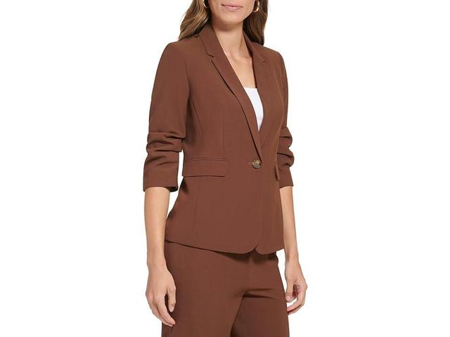 DKNY Madison Jacket (Sepia) Women's Coat Product Image