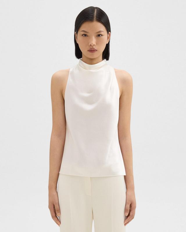 Cowl Neck Top in Satin Product Image