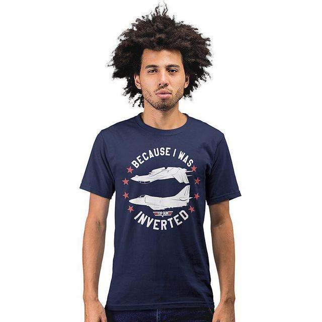 Mens Top Gun Graphic Tee Blue Product Image