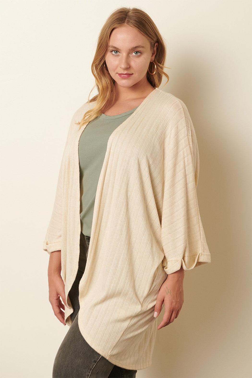 Pointelle Cashmere Cardigan Female Product Image