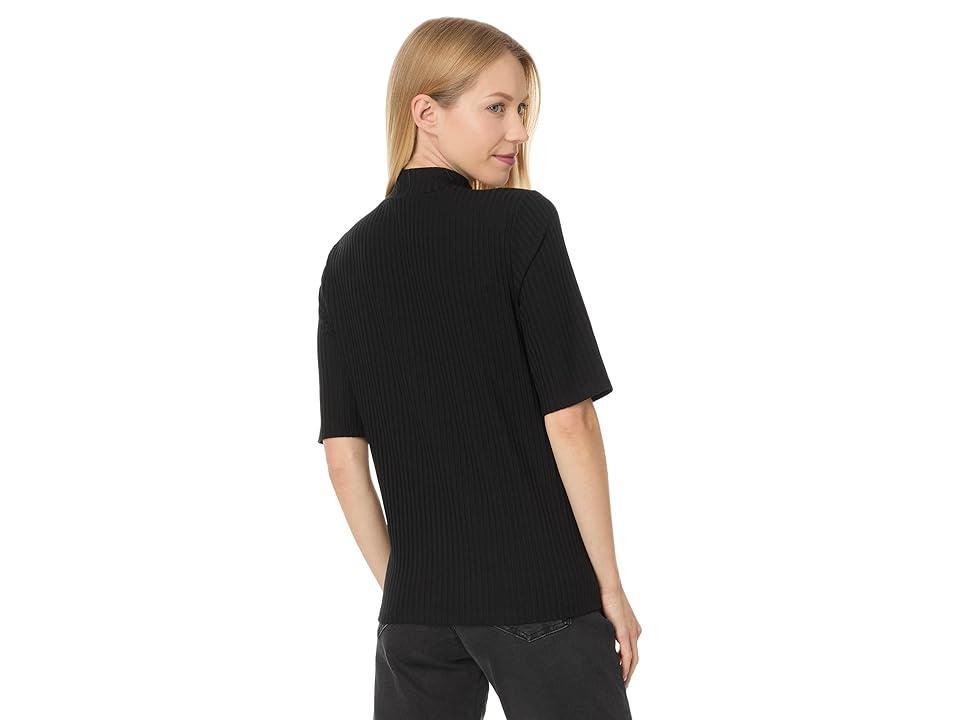 Eileen Fisher Mock Neck Elbow Sleeve Top Women's Clothing Product Image