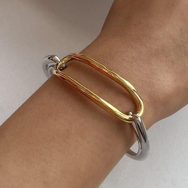 Two-Tone Metal Bracelet Product Image