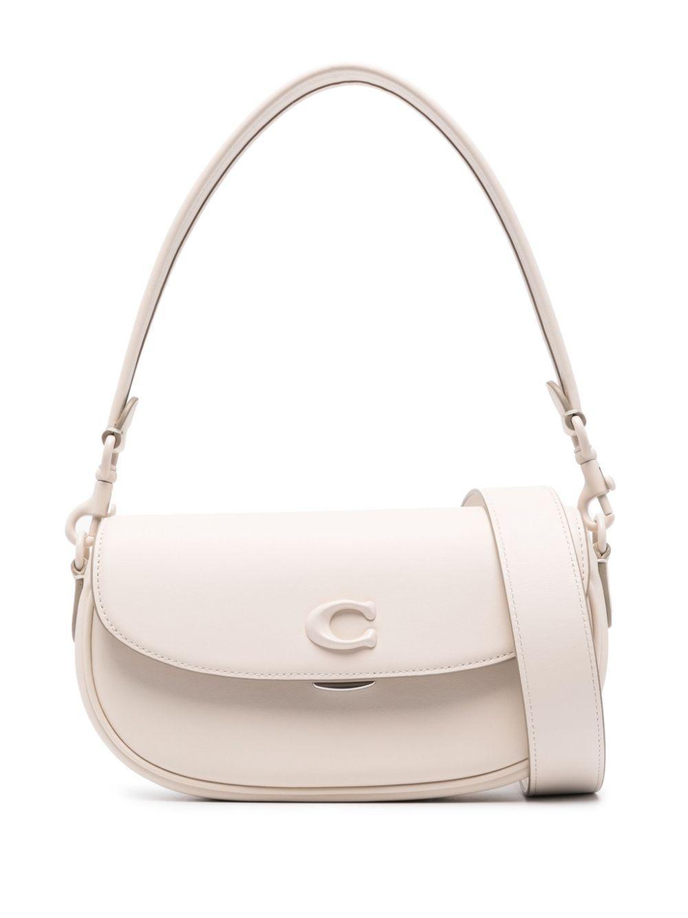 COACH Emmy Logo Detailed Shoulder Bag In White Product Image