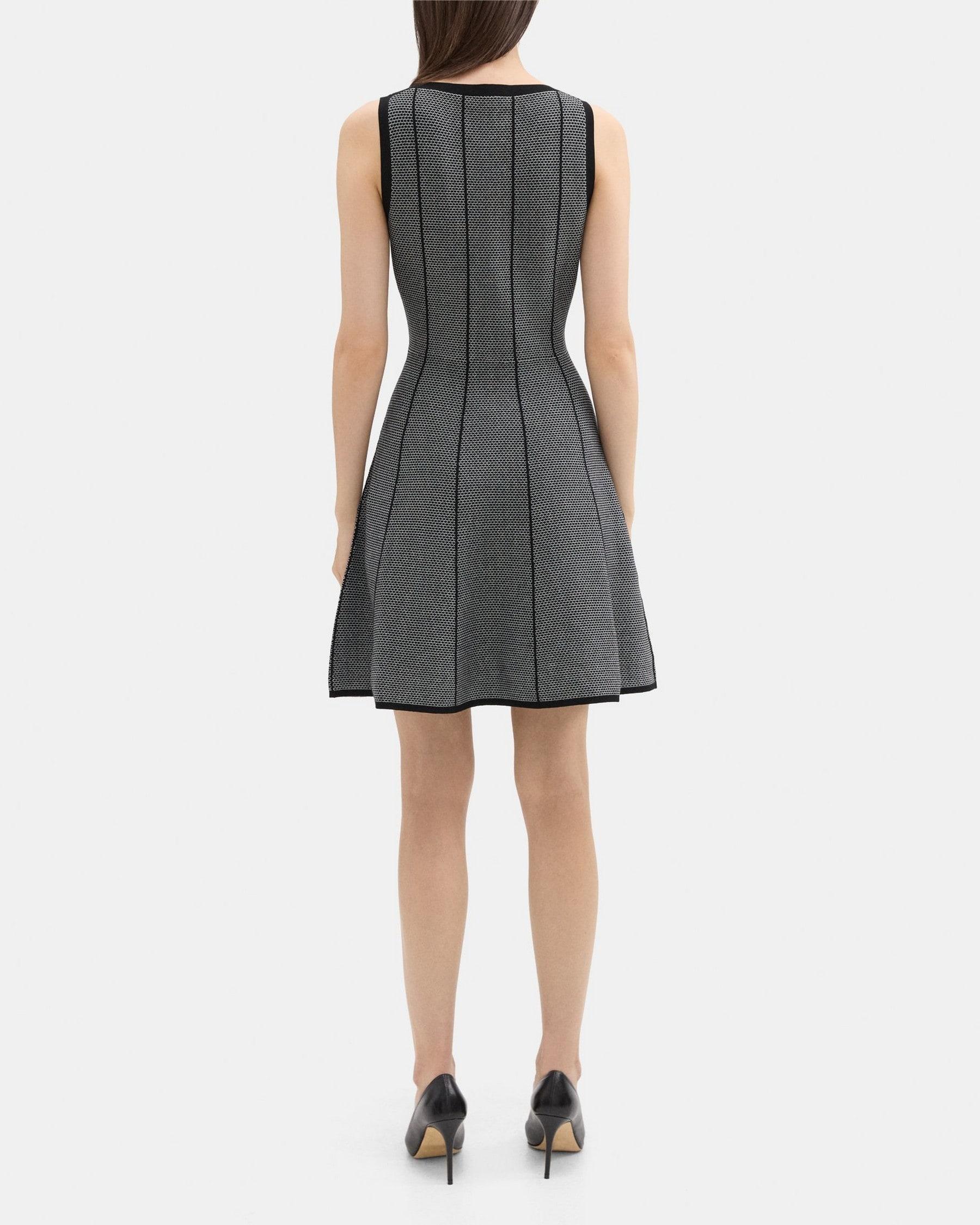 Flared Dress in Stretch Viscose Knit Product Image