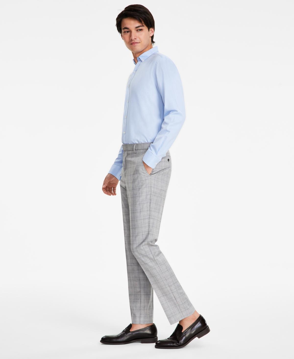 Tommy Hilfiger Mens Modern-Fit THFlex Stretch Patterned Performance Pants Product Image