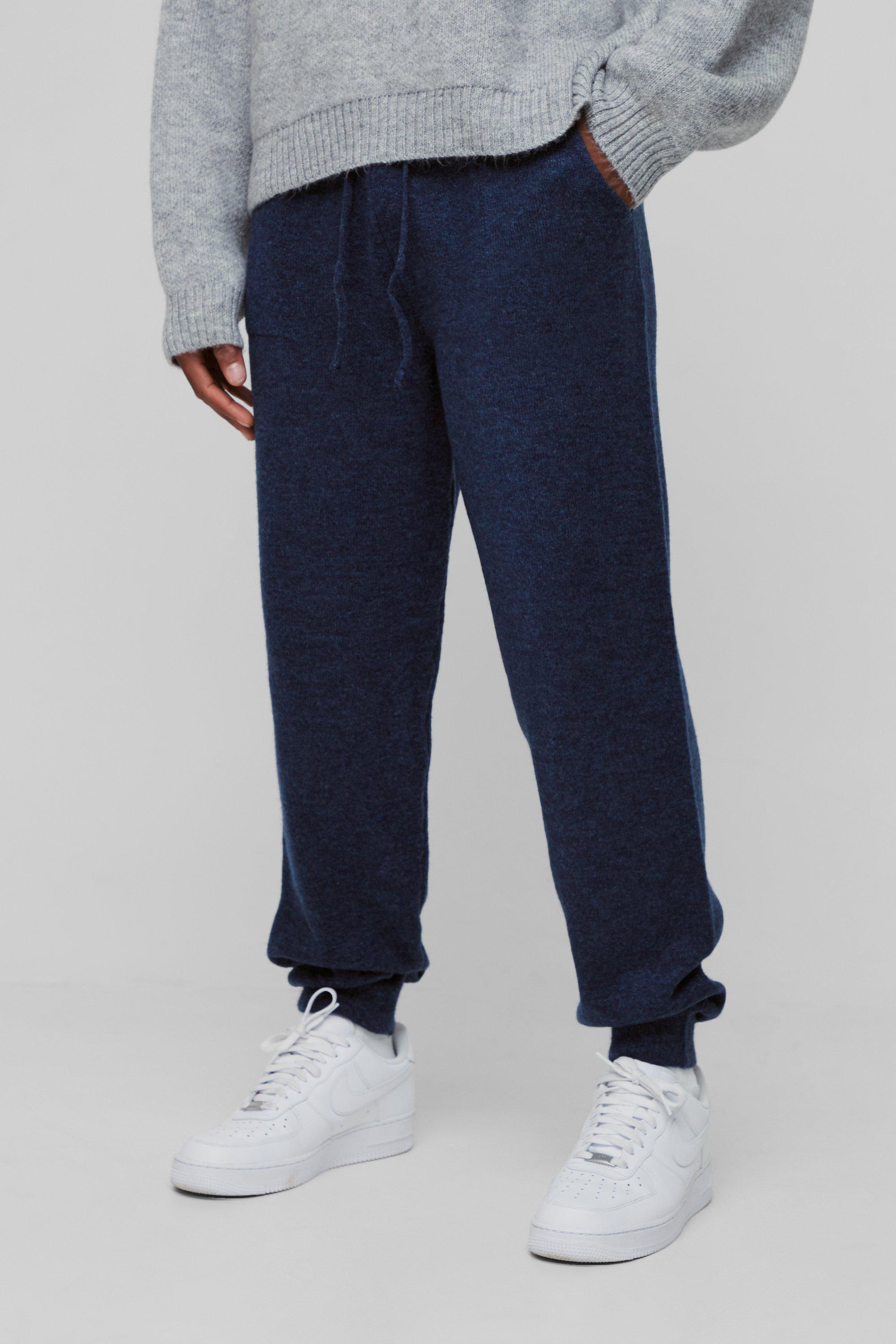 Regular Fit Cuffed Knit Sweatpants | boohooMAN USA Product Image