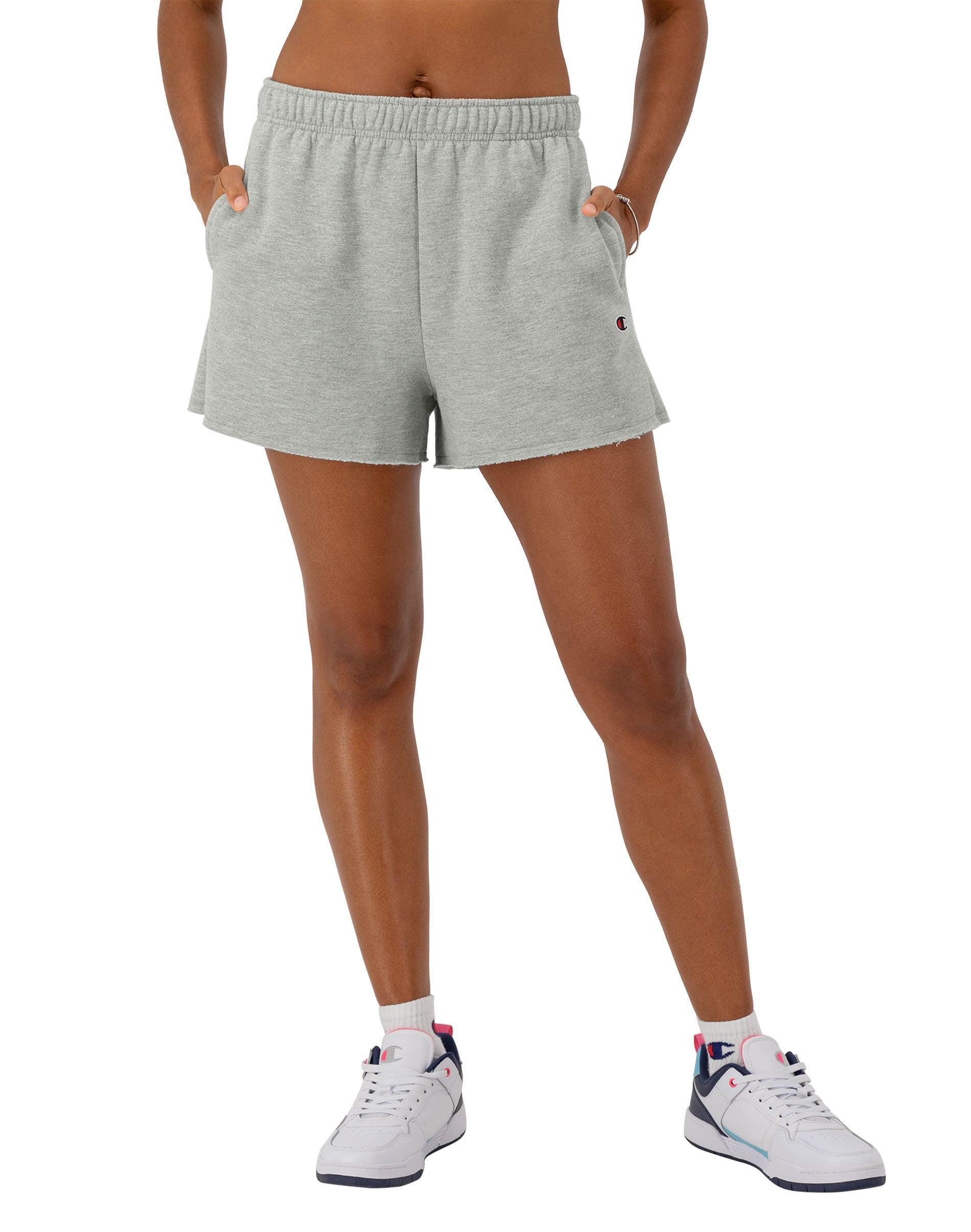 Womens Champion Powerblend Shorts, C Logo, 3 Plaster Blue XS Product Image