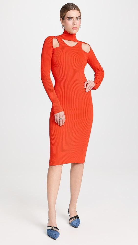 Coperni Cut-Out Knit Dress | Shopbop Product Image