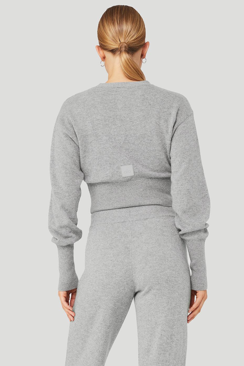 Cashmere Jet Set Cardigan - Dove Grey Heather Female Product Image