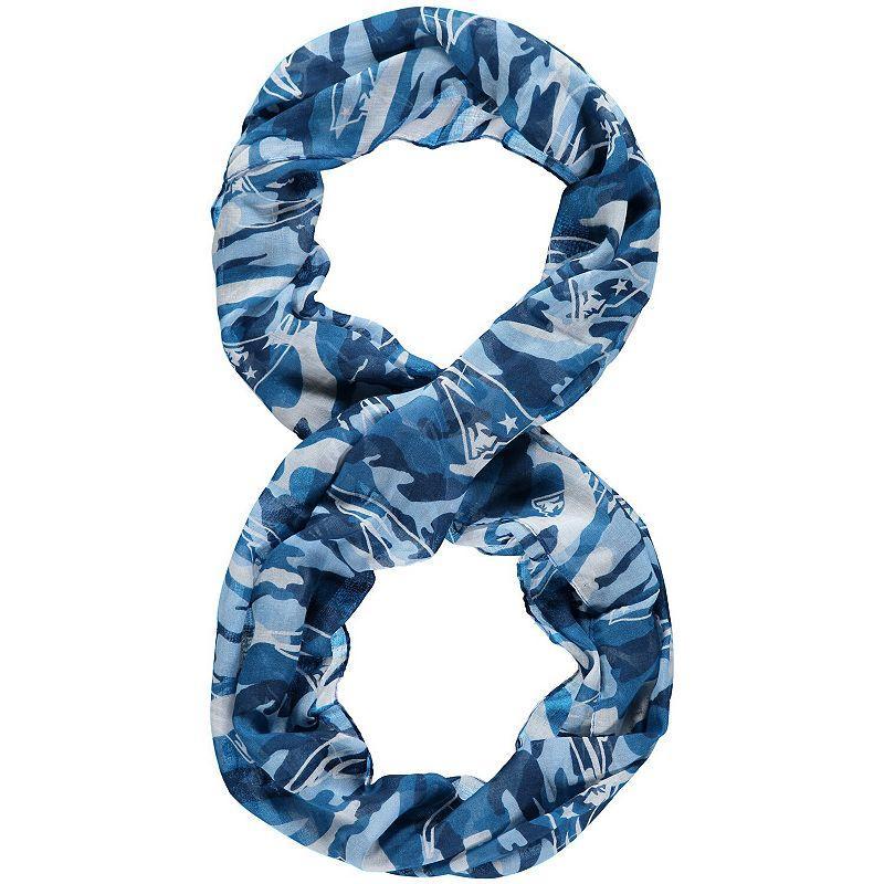 New England Patriots Camo Infinity Scarf, Blue Product Image