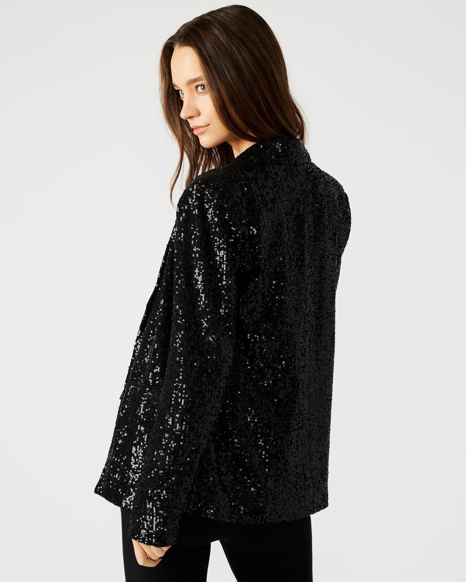 PAYTON SEQUIN BLAZER BLACK Female Product Image