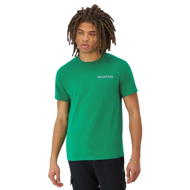 Mens Champion Classic Graphic T-Shirt, Globe Fresh Green Leaf S Product Image