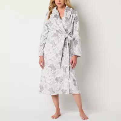 Liz Claiborne Womens Tall Fleece Long Sleeve Long Length Robe Product Image