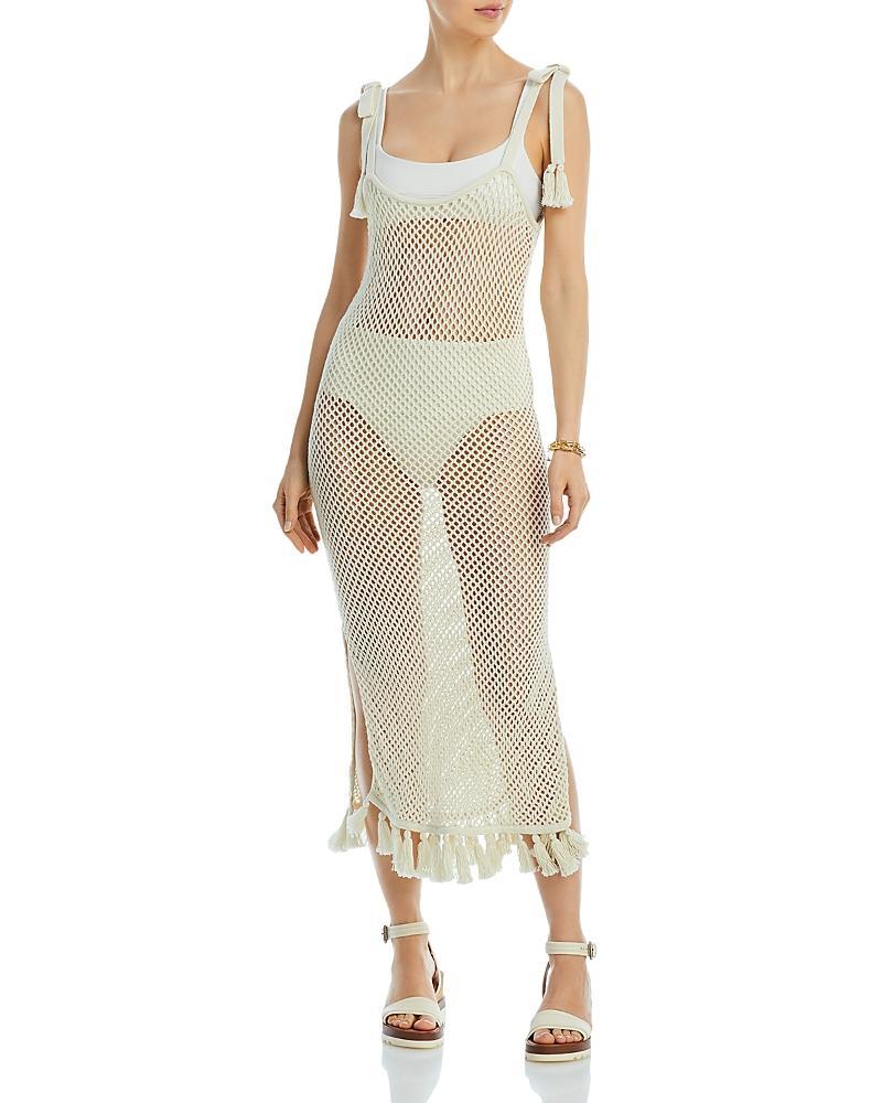 Womens A La Plage Kerry Fringe Net Cover-Up Dress Product Image