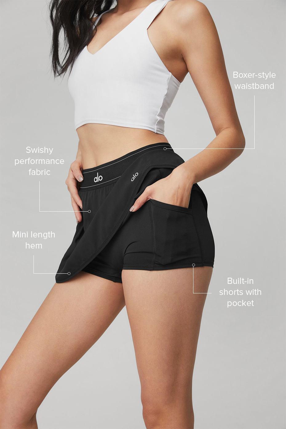 Match Point Tennis Skirt - Black Product Image