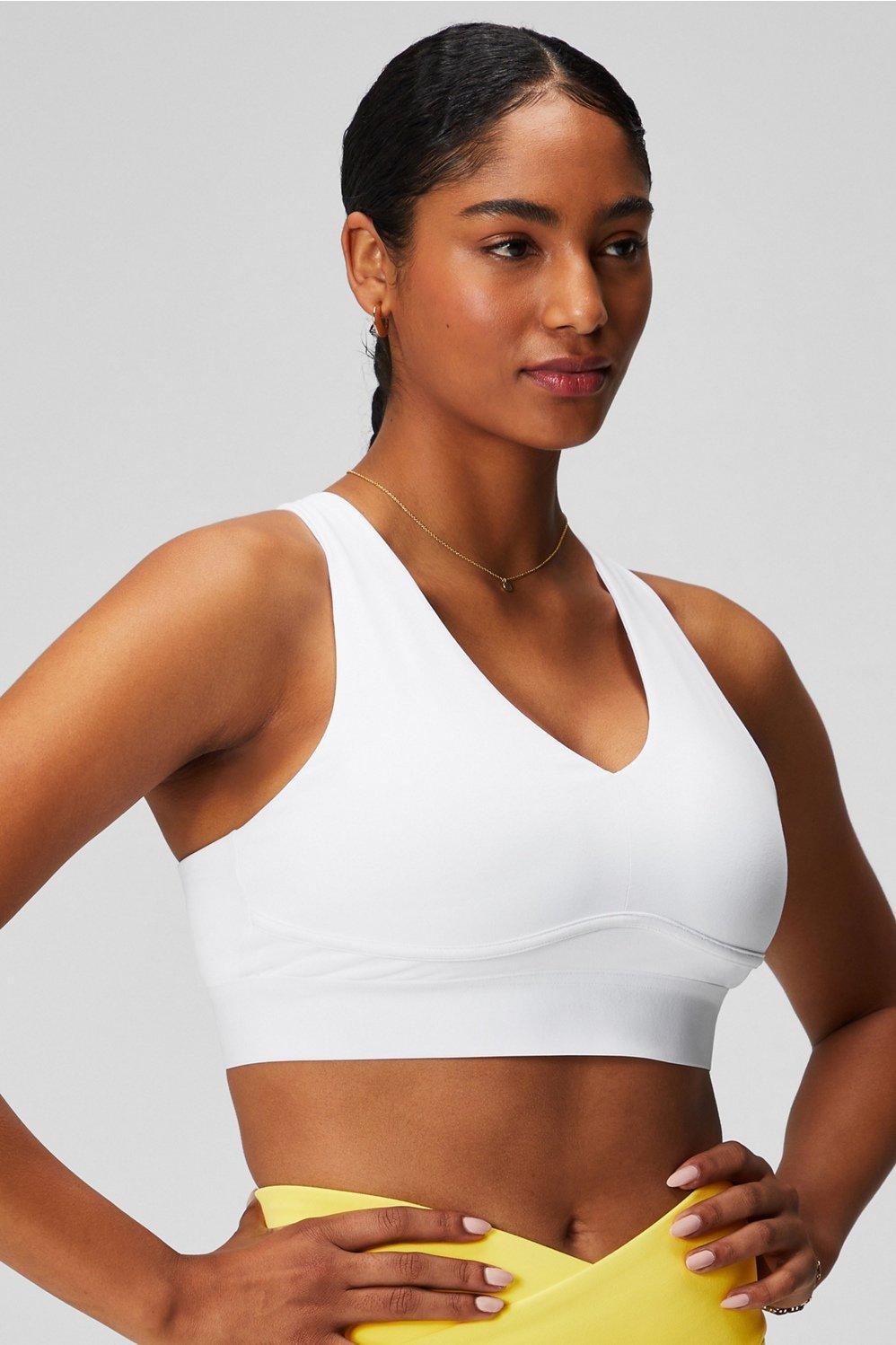 Fabletics All Day Every Day Bra Womens white Size M Product Image