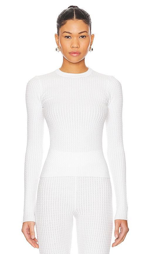 Cable Knit Long Sleeve Top Product Image