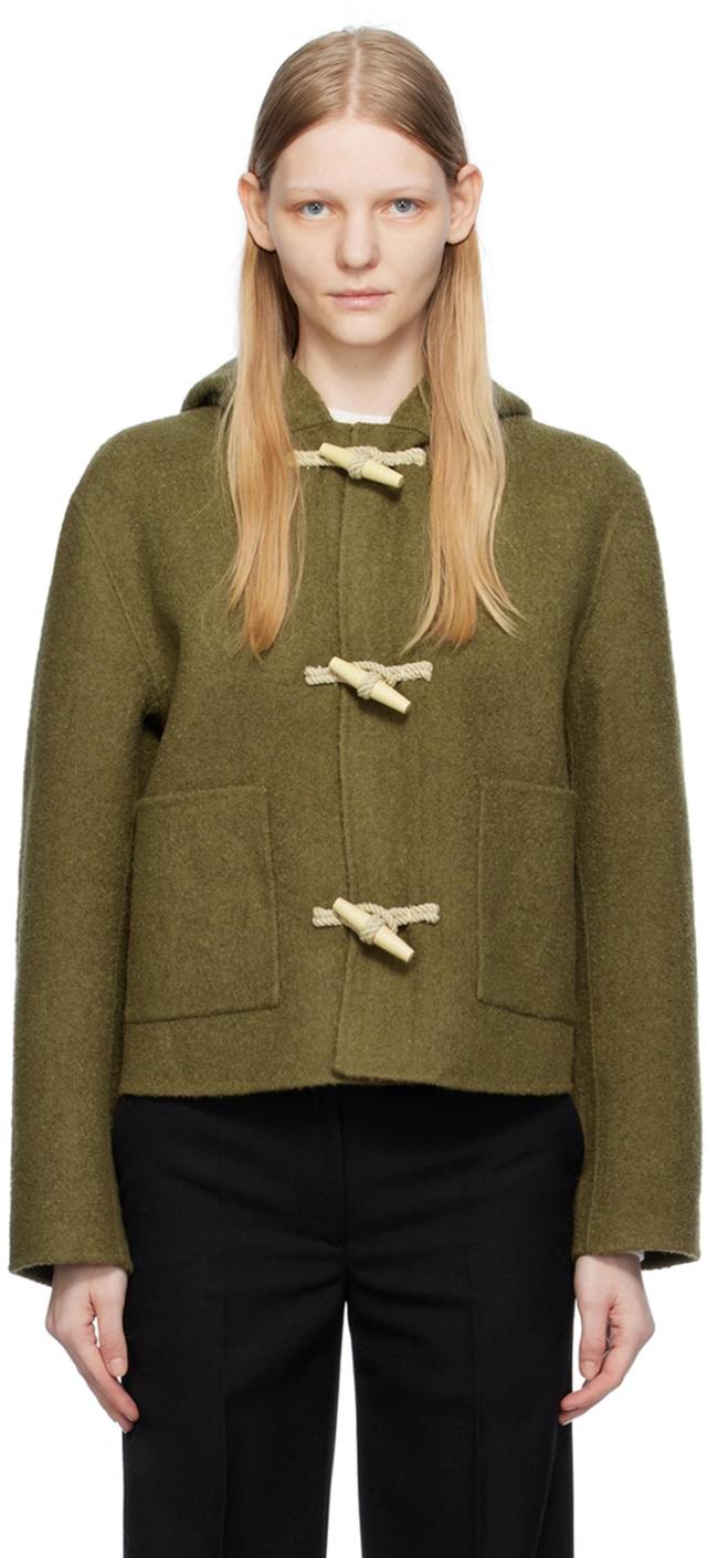 TOTÊME Jacket In Olive Product Image