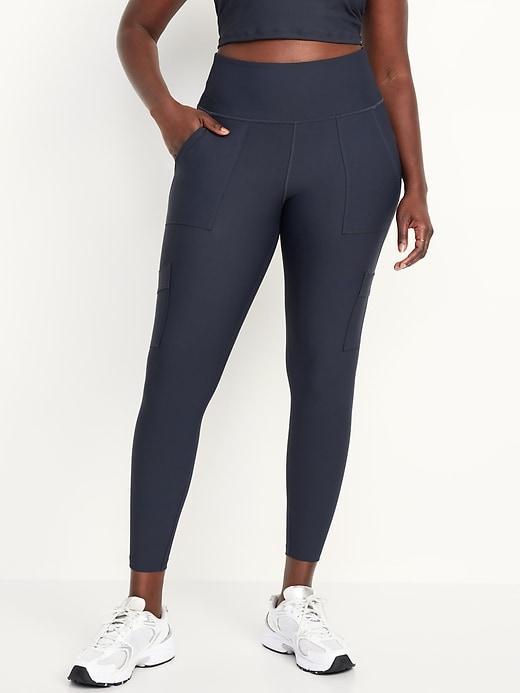 High-Waisted PowerSoft Cargo 7/8 Leggings Product Image