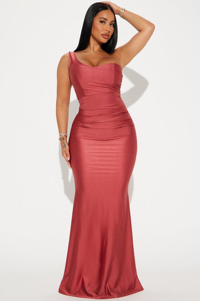 Calling You Over Maxi Dress - Rust Product Image