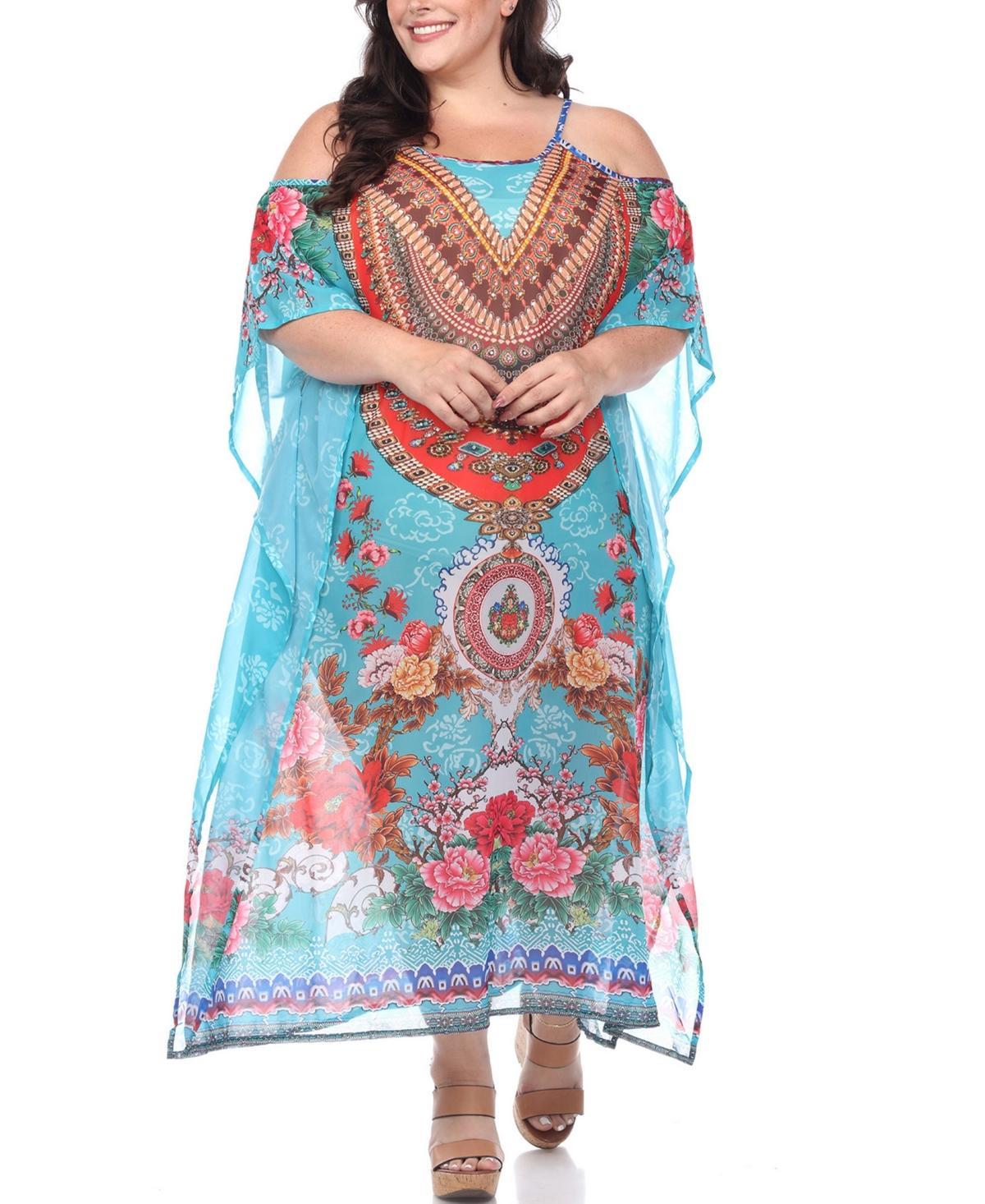 Plus Size Sheer Maxi Caftan Product Image