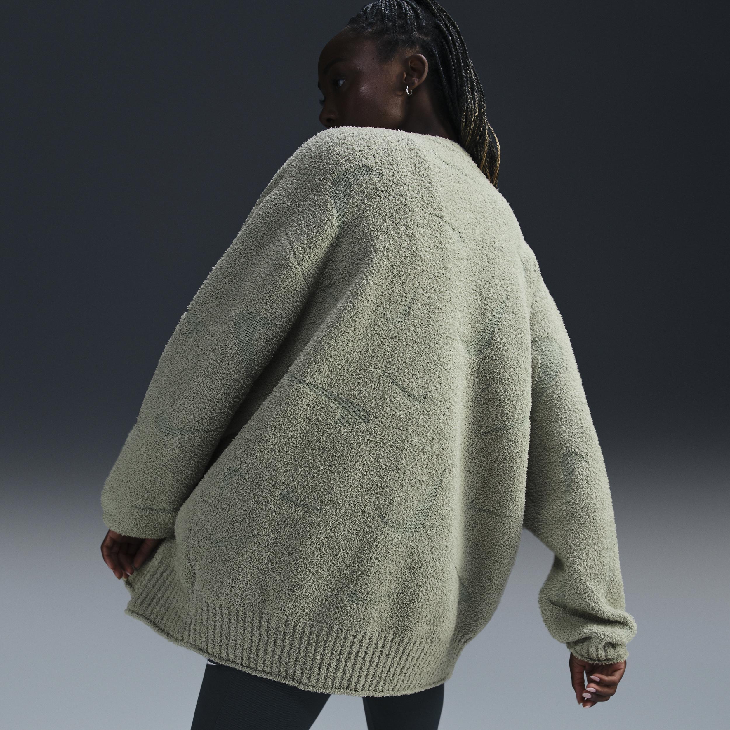 Womens Nike Sportswear Phoenix Cozy Boucl Oversized Knit Cardigan Product Image