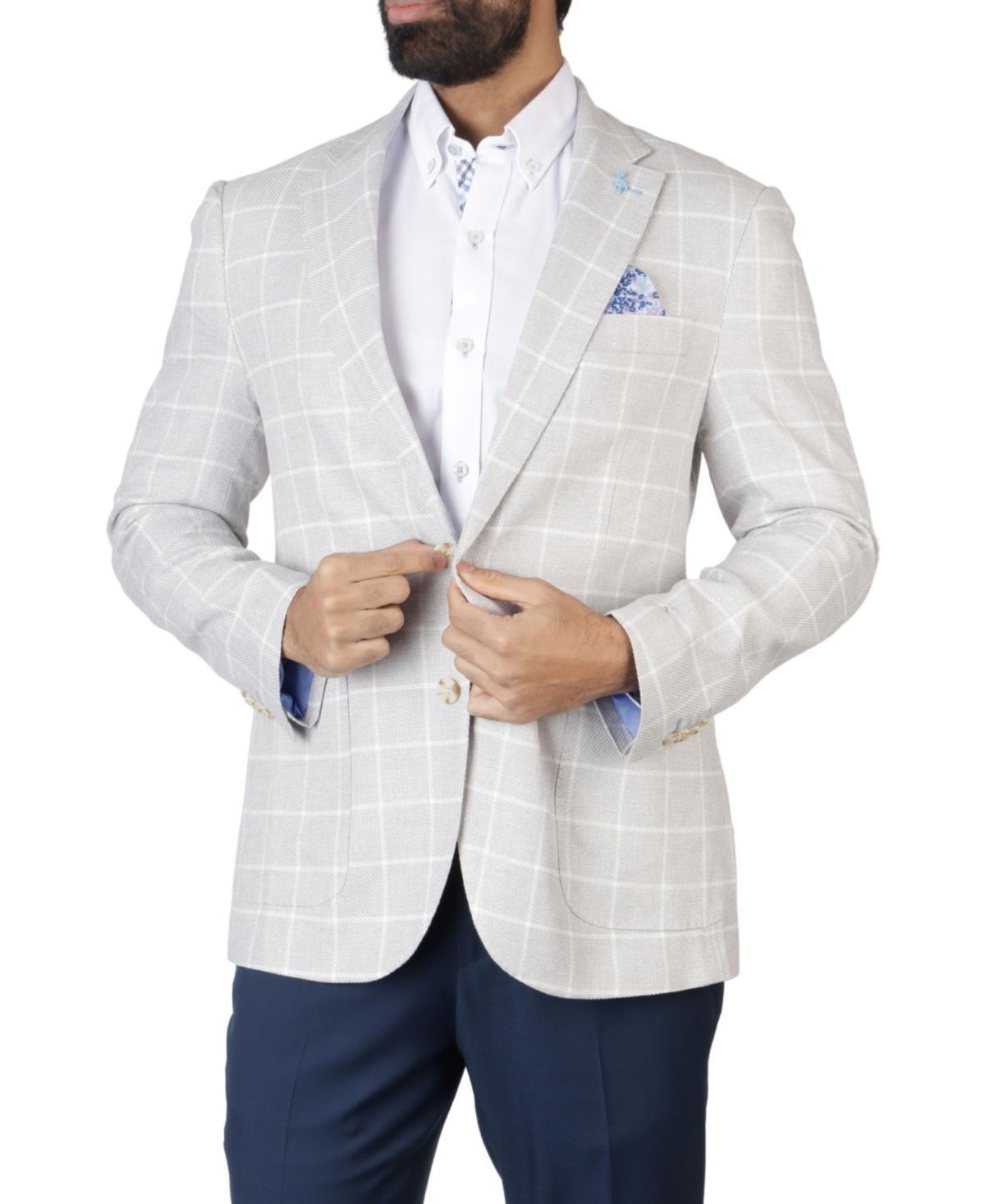 Tailorbyrd Mens Textured Windowpane Sportcoat Product Image