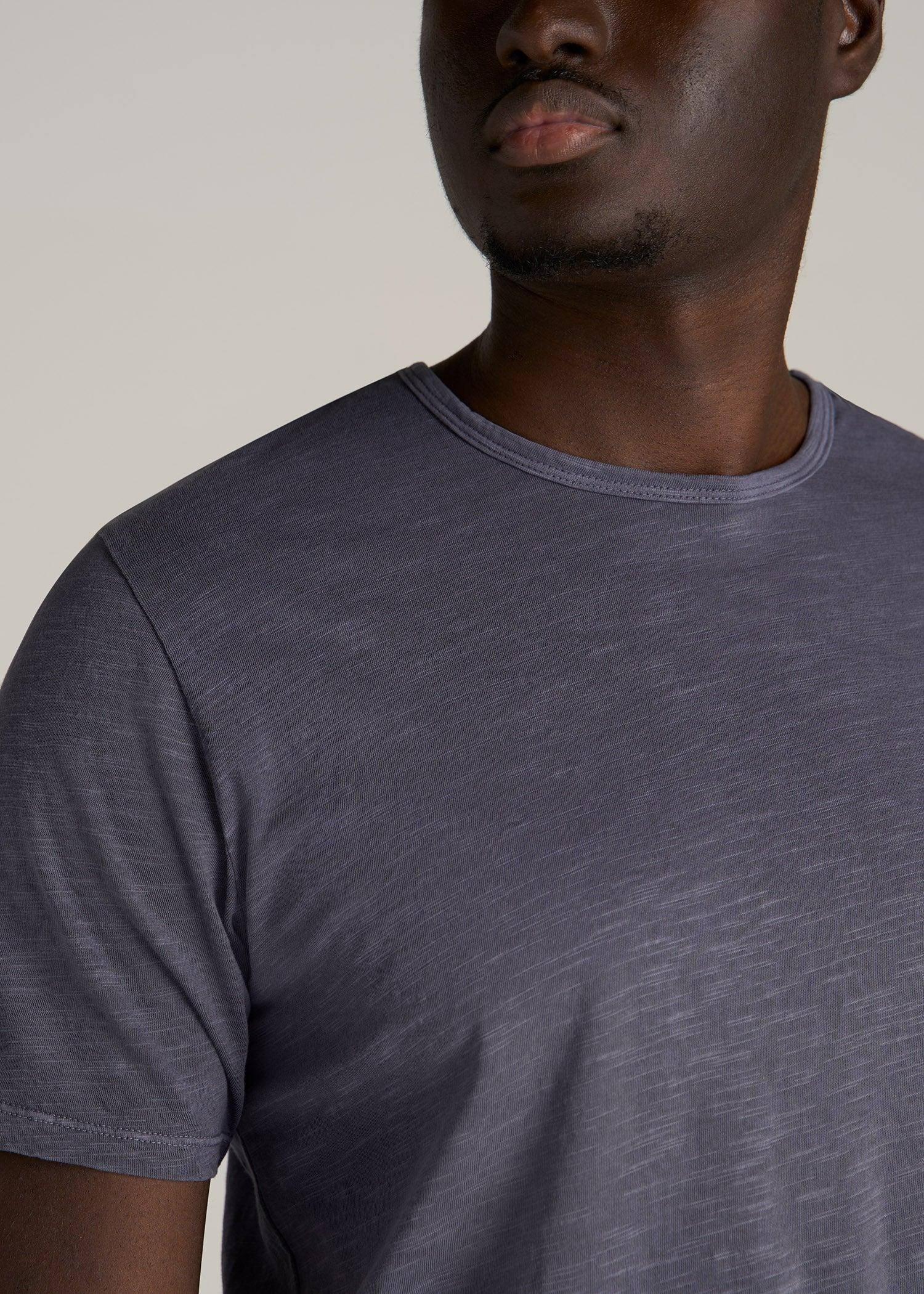 REGULAR-FIT Slub Tee in Grey Blue - Tall Men's Shirts Male Product Image