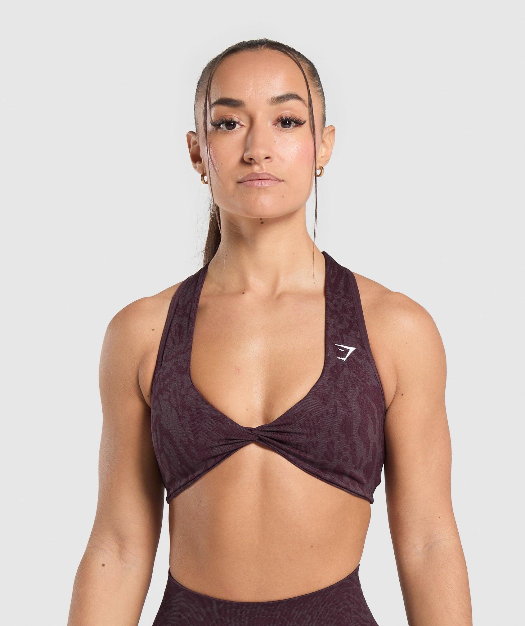 Gymshark Adapt Safari Seamless Bralette - Depth Purple/Greyed Purple Female Product Image