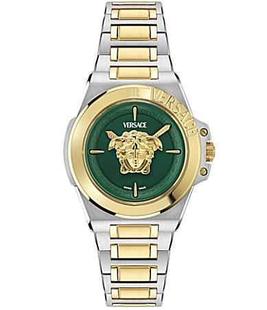 Versace Womens Swiss Two-Tone Stainless Steel Bracelet Watch 37mm Product Image