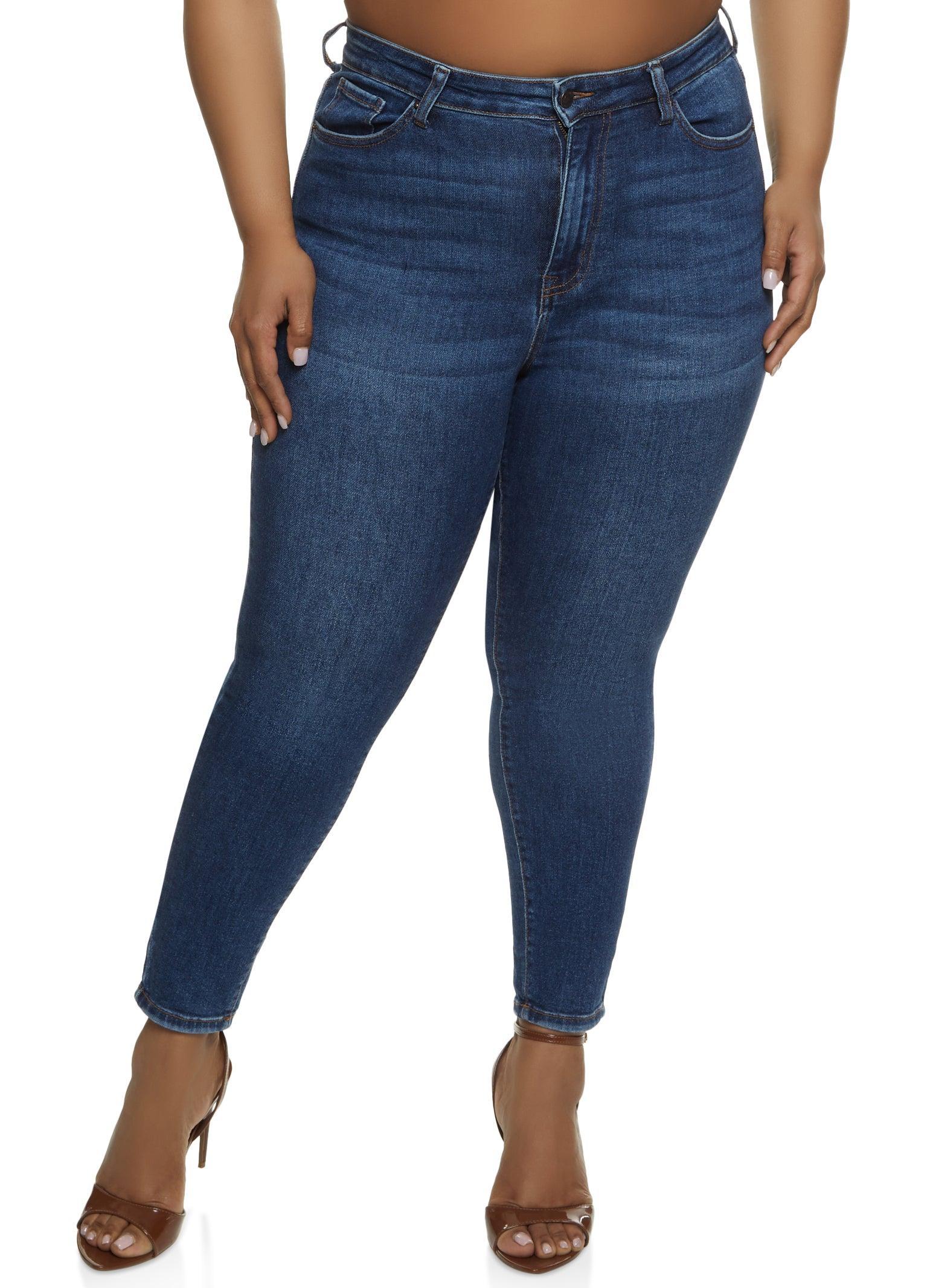 Womens Plus Size WAX Skinny Jeans product image