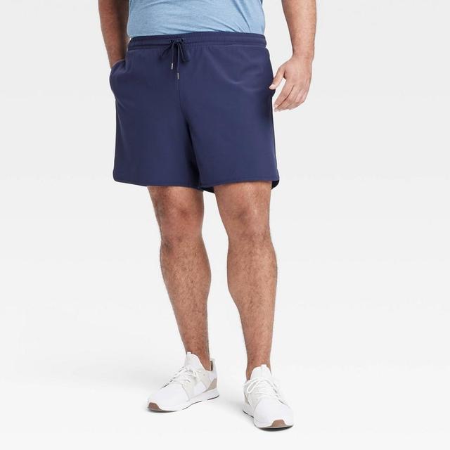 Mens Big Hybrid Shorts 7 - All In Motion Dark Blue 3XL Product Image