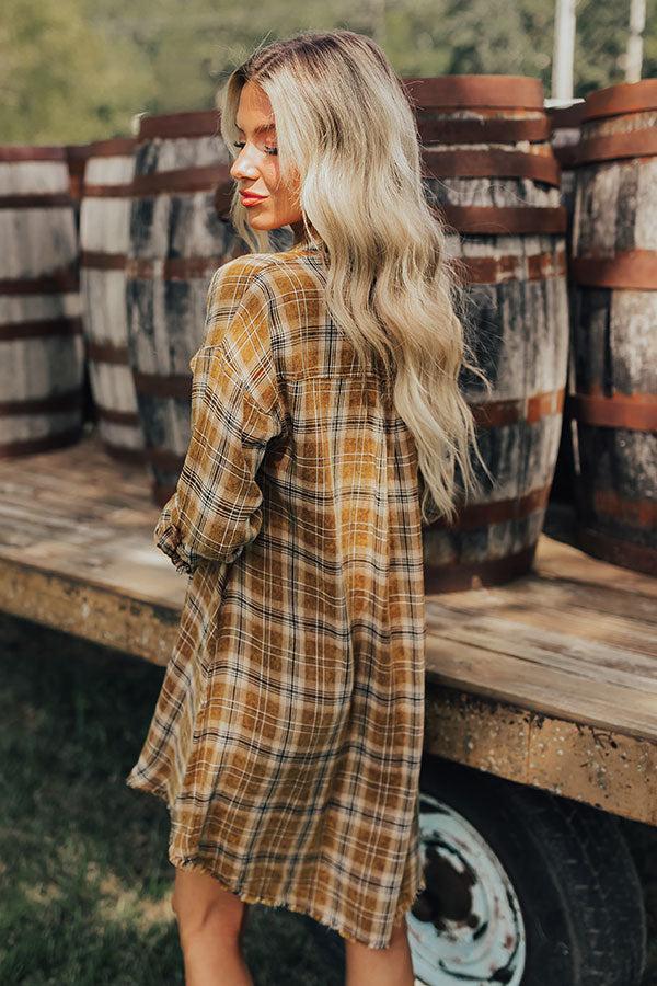 Hayride Happiness Plaid Mini Dress product image