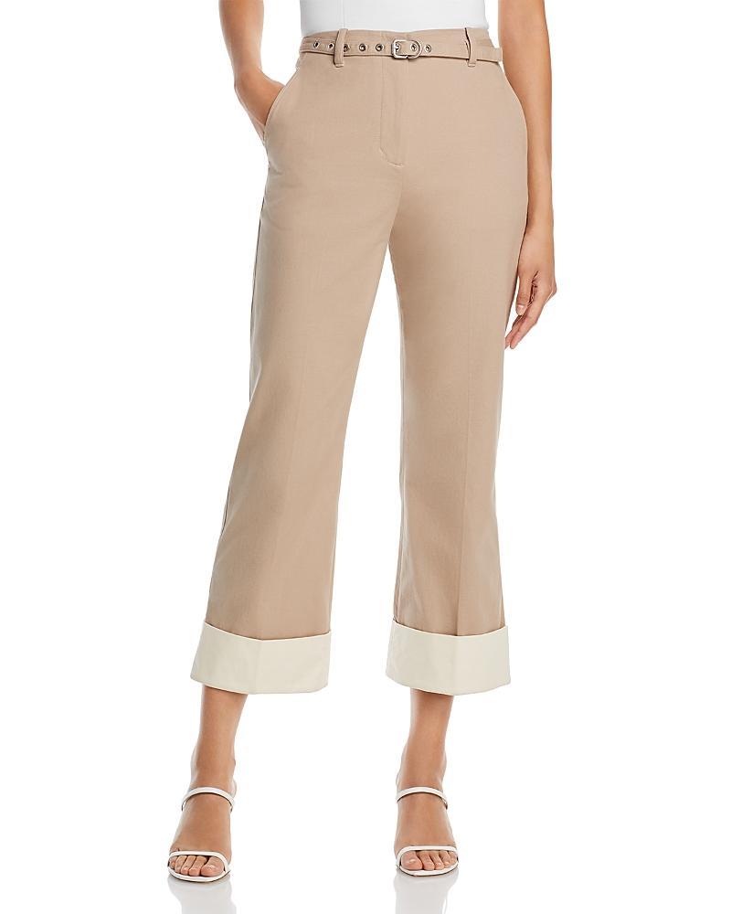 Womens Panama Cotton Kick-Flare Pants Product Image